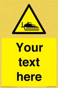 Custom warning grounding cruiser on lock cill